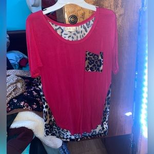 Leopard print T-shirt super soft and comfortable